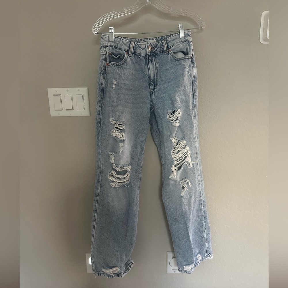 GARAGE Straight leg jeans, worn once, size 3/26